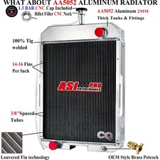4 Row Radiator For International 806 1206 856 1256 1456 1026 2806 2826 386860R91 picture