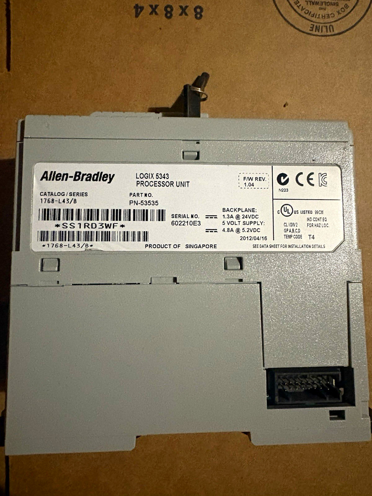 Allen-Bradley CompactLogix Logix 5343 PLC Processor Unit 1768-L43/B