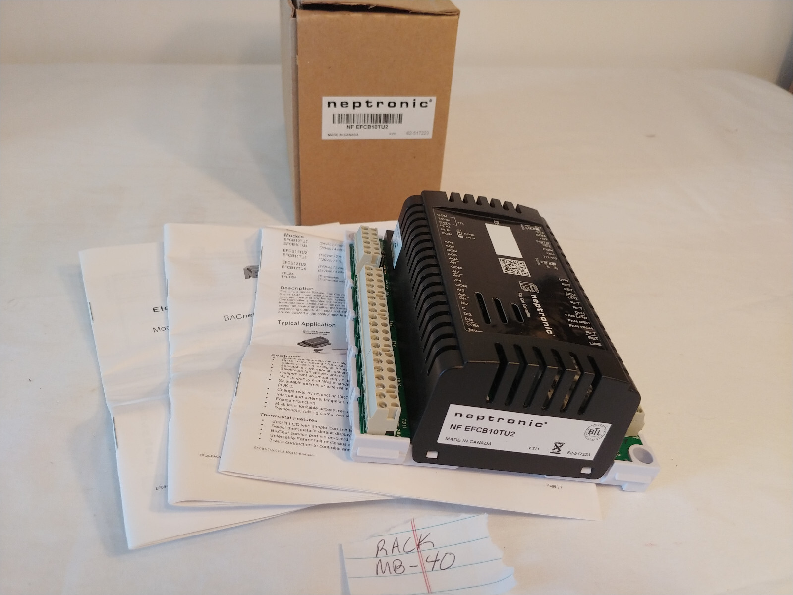 Neptronic EFCB10TU2 Fan Coil Controller - NEW