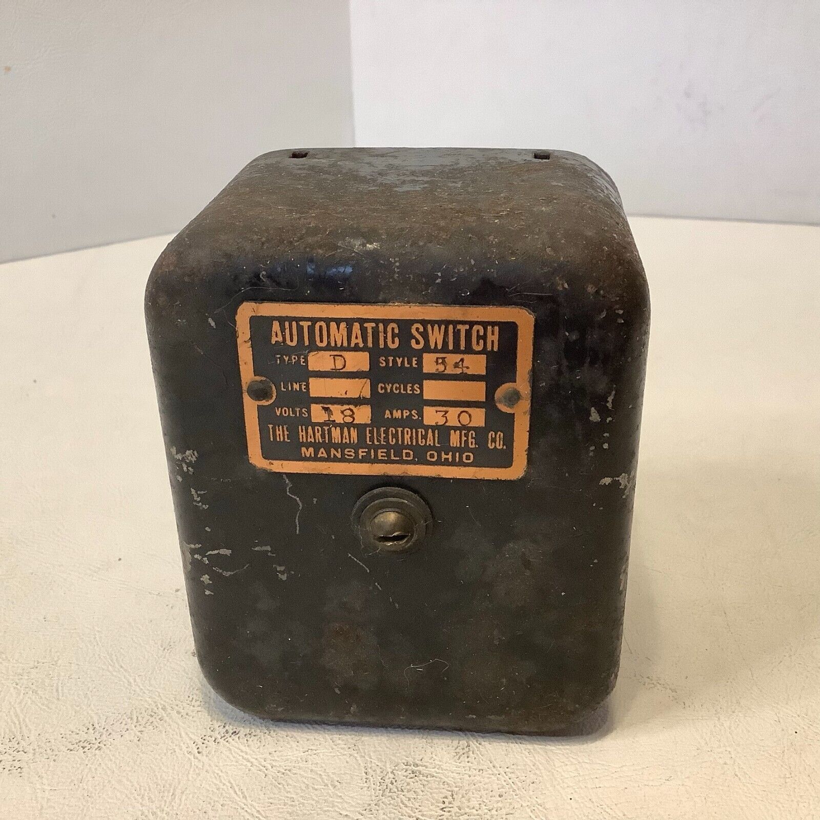 Vintage Hartman Electrical Mfg. Co Aircraft Automatic Switch Type D ...