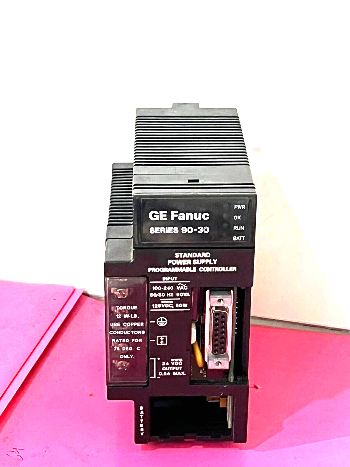 GE Fanuc Series 90-30 10-Slot PLC Control System IC693PWR321S I120/240VAC Used. GE Fanuc Series 90-30 10-Slot PLC Control System IC693PWR321S I120/240VAC Used.