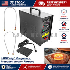15KW High Frequency Induction Heater Metal Melting Furnace Portable Machine NEW picture