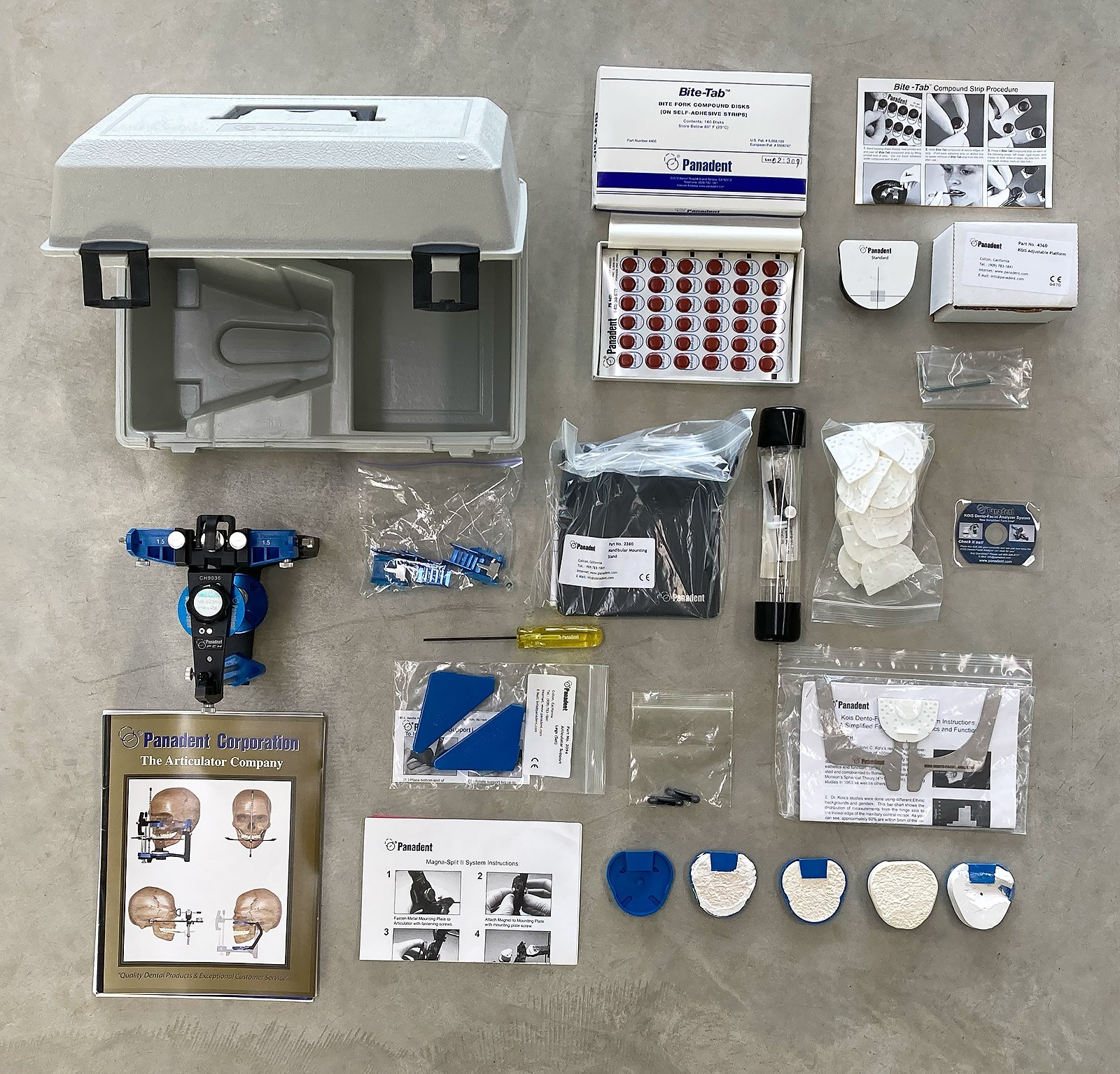 Panadent Magnetic Model PCH Articulator & Kois Dent-Facial Analyzer & More