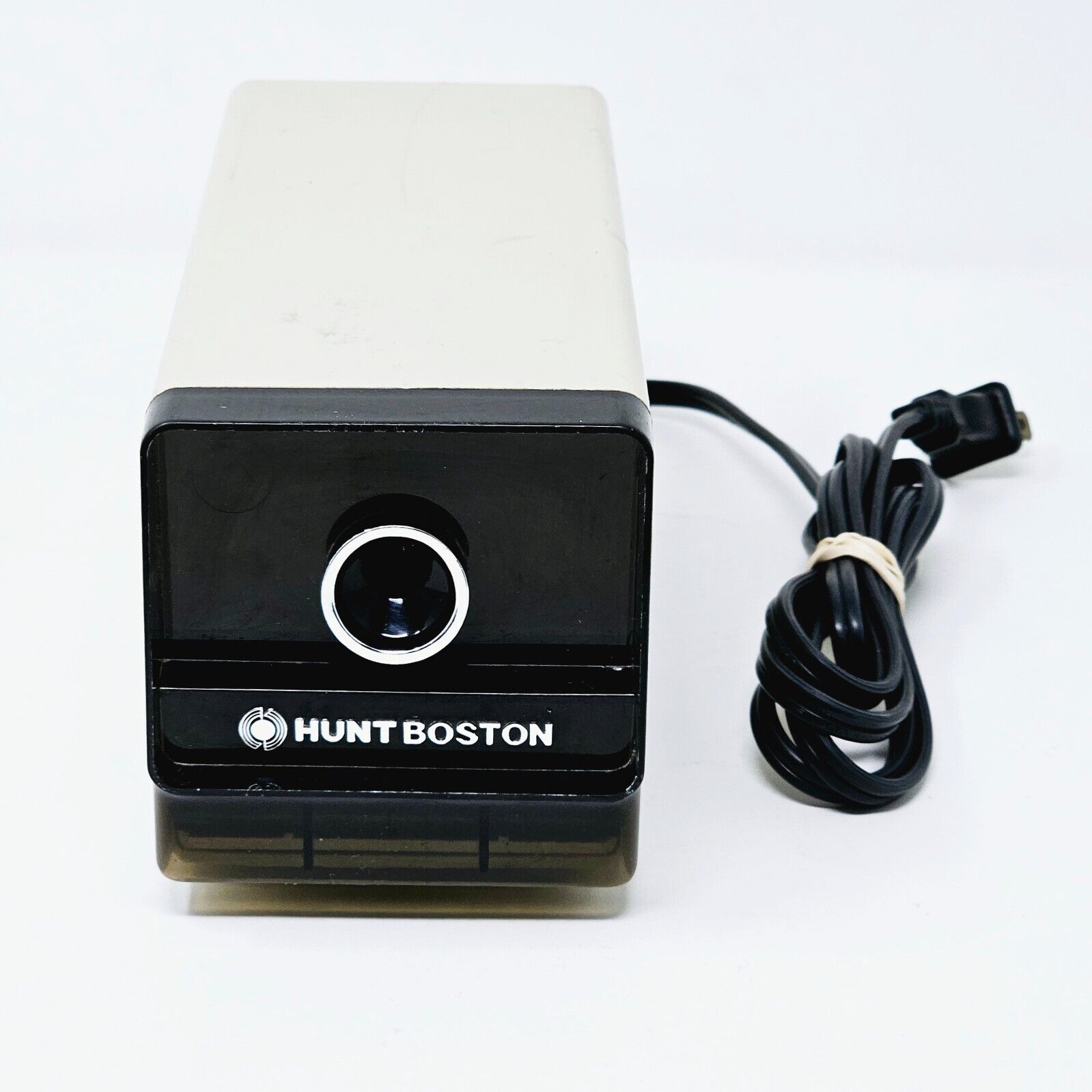 Vintage Hunt Boston Model 17 296A White Electric Pencil Sharpener  - Made in USA