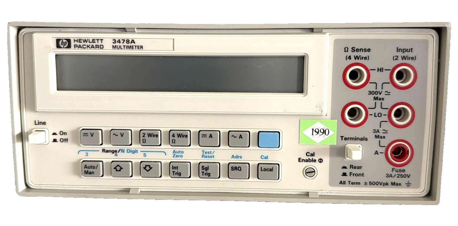 Agilent/HP 3478A 5.5 Digit Multimeter with Manuals