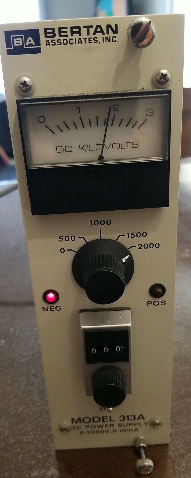 BERTAN Associates Model 313A DC Power Supply 0-3000V , 0-10mA