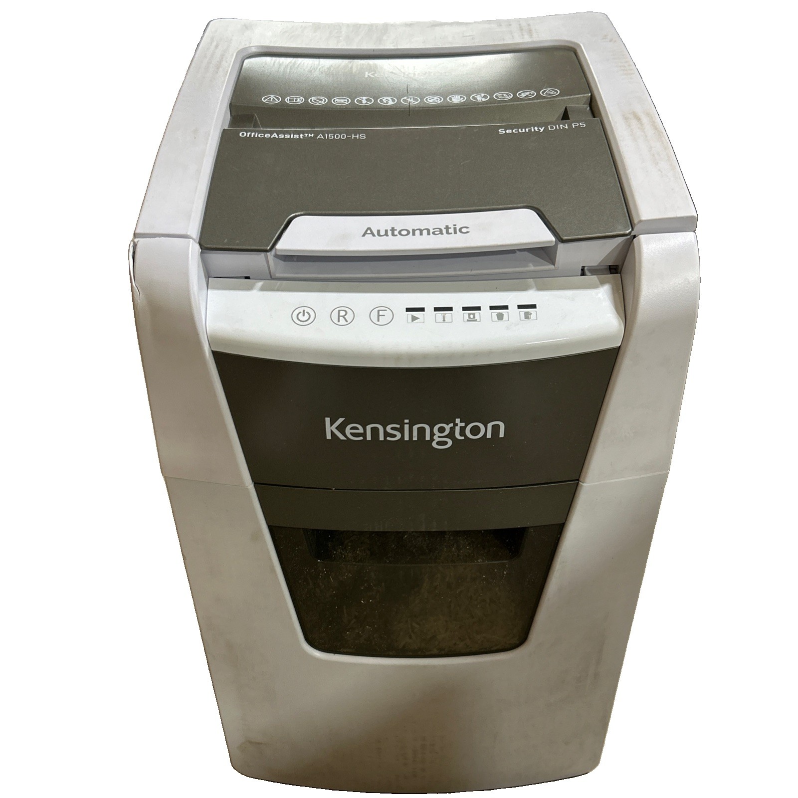 Kensington OfficeAssist Auto Feed Shredder A1500-HS Anti-Jam Micro Cut