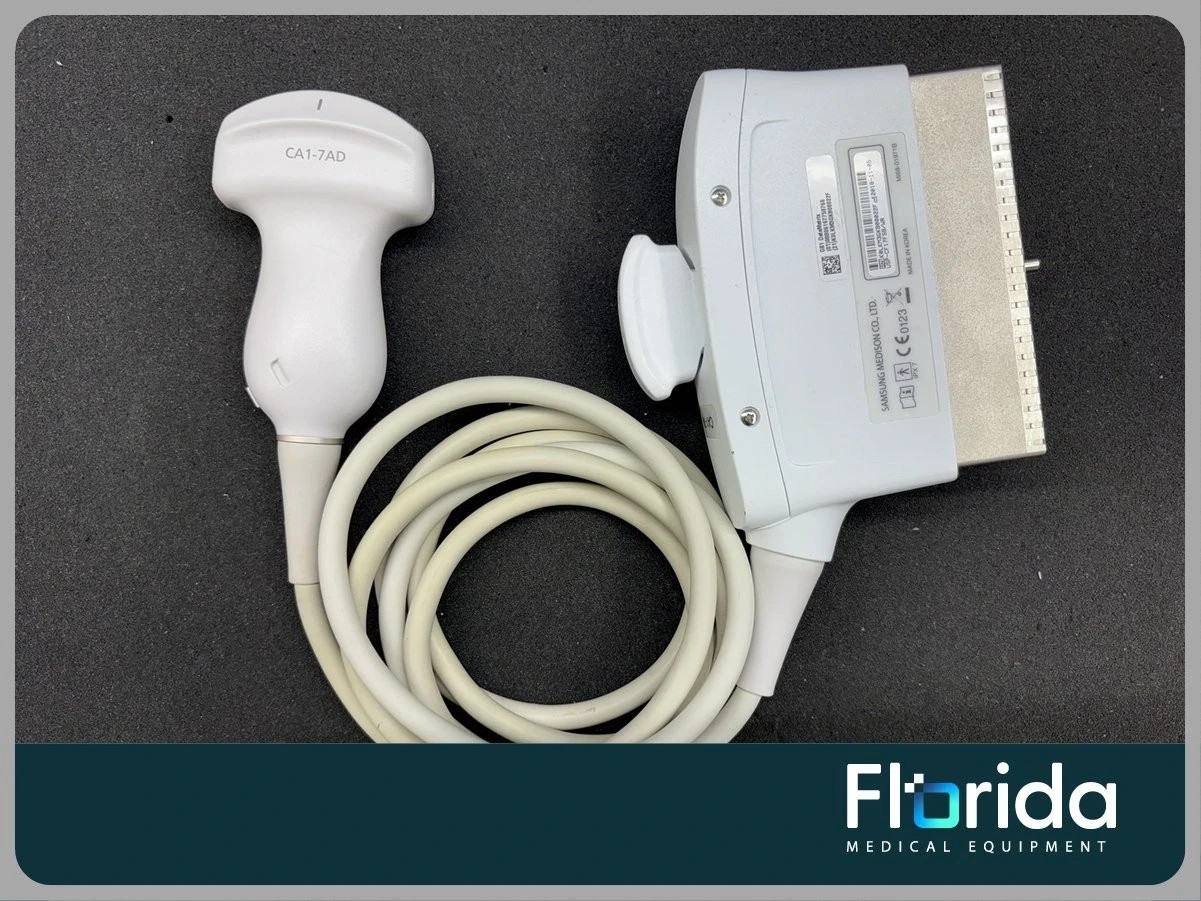 2018 SAMSUNG CA1-7AD CURVED ARRAY TRANSDUCER PROBE FOR PARTS OR REPAIR