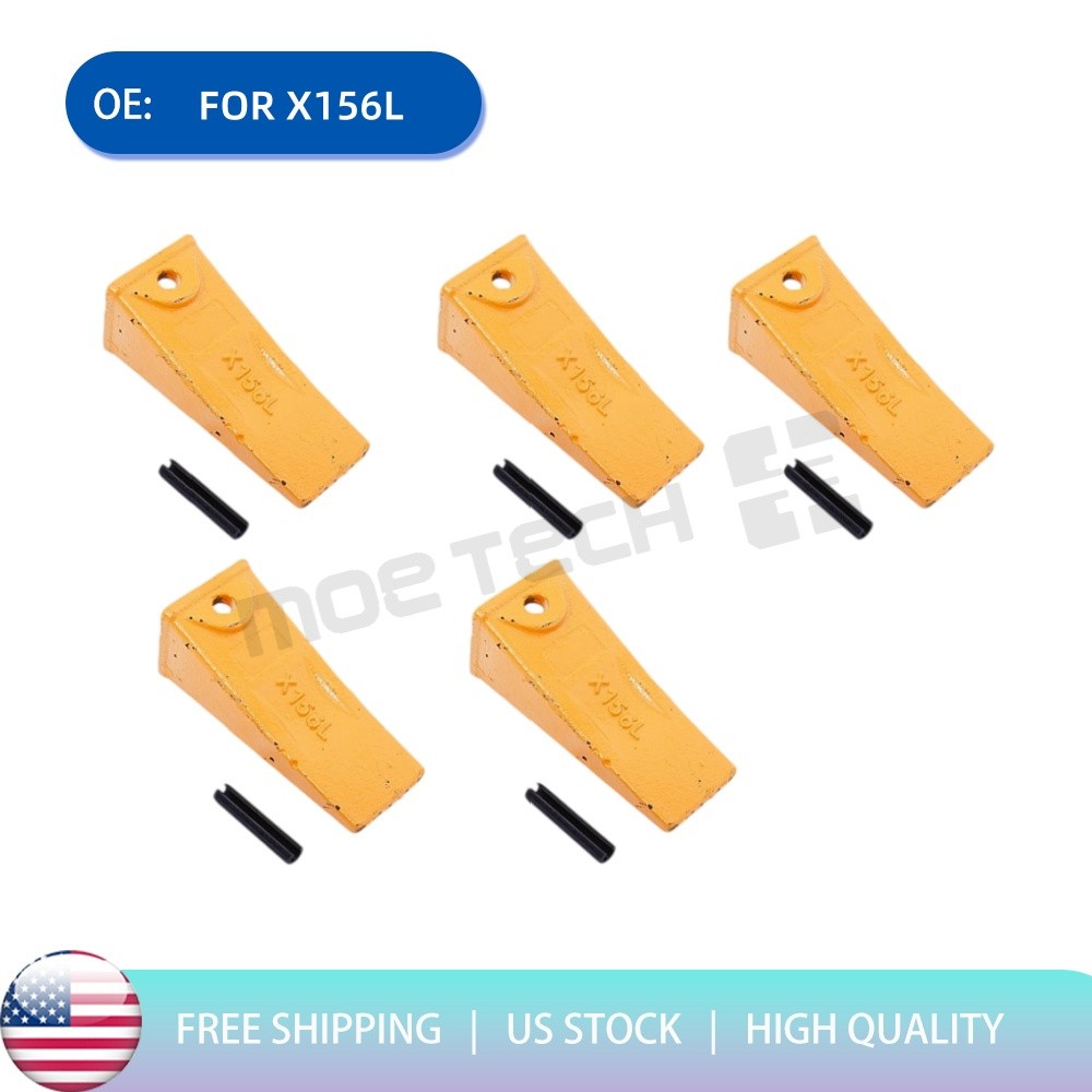 5PK X156L Long Bucket Teeth/Tooth w/ P156 Roll Pins For Backhoe Mini Excavators 5PK X156L Long Bucket Teeth/Tooth w/ P156 Roll Pins For Backhoe Mini Excavators