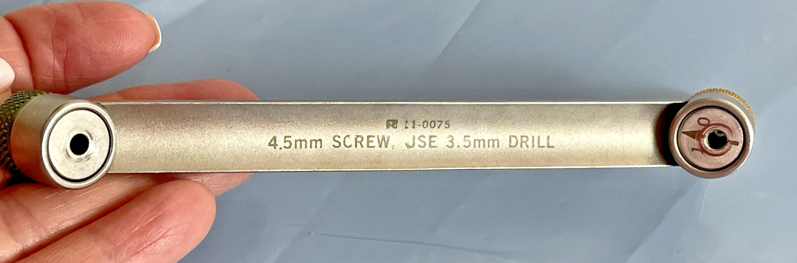 RICHARDS 11-0075 DRILL GUIDE FOR 4.5SCREW,3.5MM USED NICEORTHO