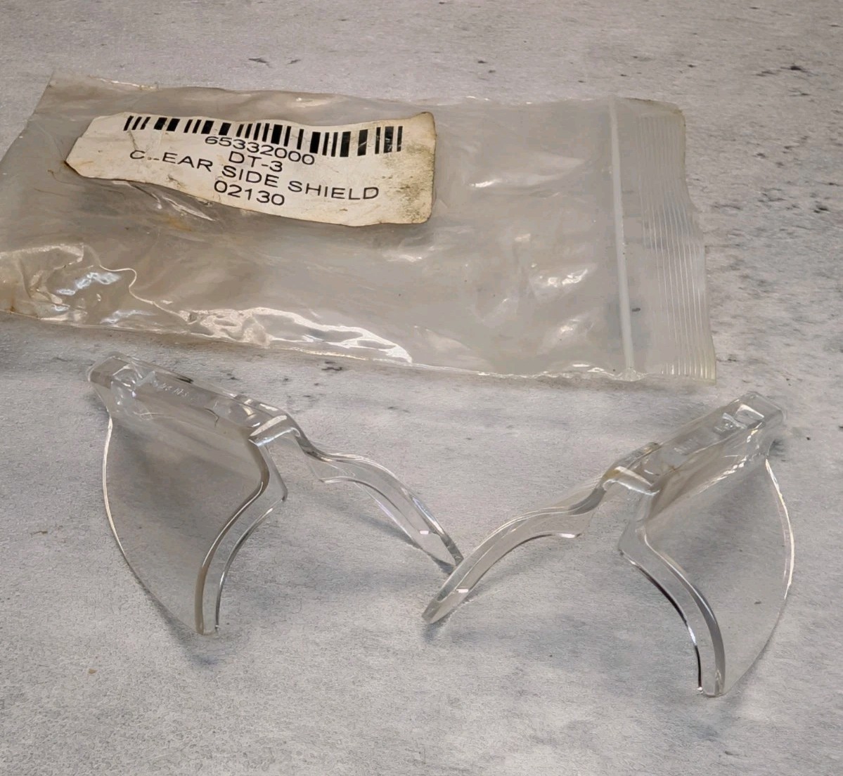 NOS Vintage AOS DT-3 Clear Safety Glasses Side Shields Z87 American Optical 0213