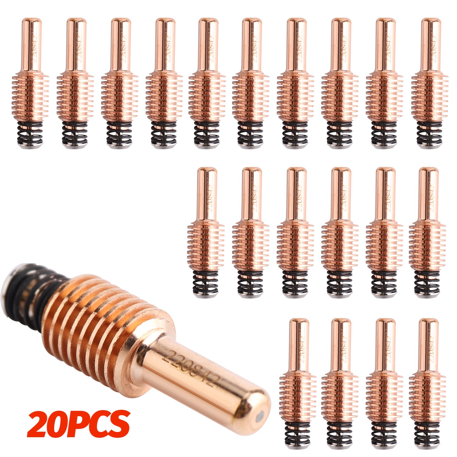 20PCS 220842 Plasma Cutter Electrodes Fit Hypertherm Powermax 45XP/65/85/105 NEW