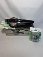 Vintage DYMO 1550 Deluxe Chrome Tapewriter Embossing Label Maker W Tape Tested picture