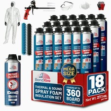 Spray Foam Insulation Kit (18 x 32.80 oz/930 gr -360 Board feet) Self-Expanding picture