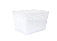 GreenMade InstaView Multi-Use Storage Bin, 45 Quart, Clear, 6 PACK picture