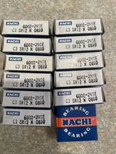 (QTY.12)Genuine NACHI 6002-NSE C3 6002-2NSE Sealed Ball Bearings 6002-2RS picture