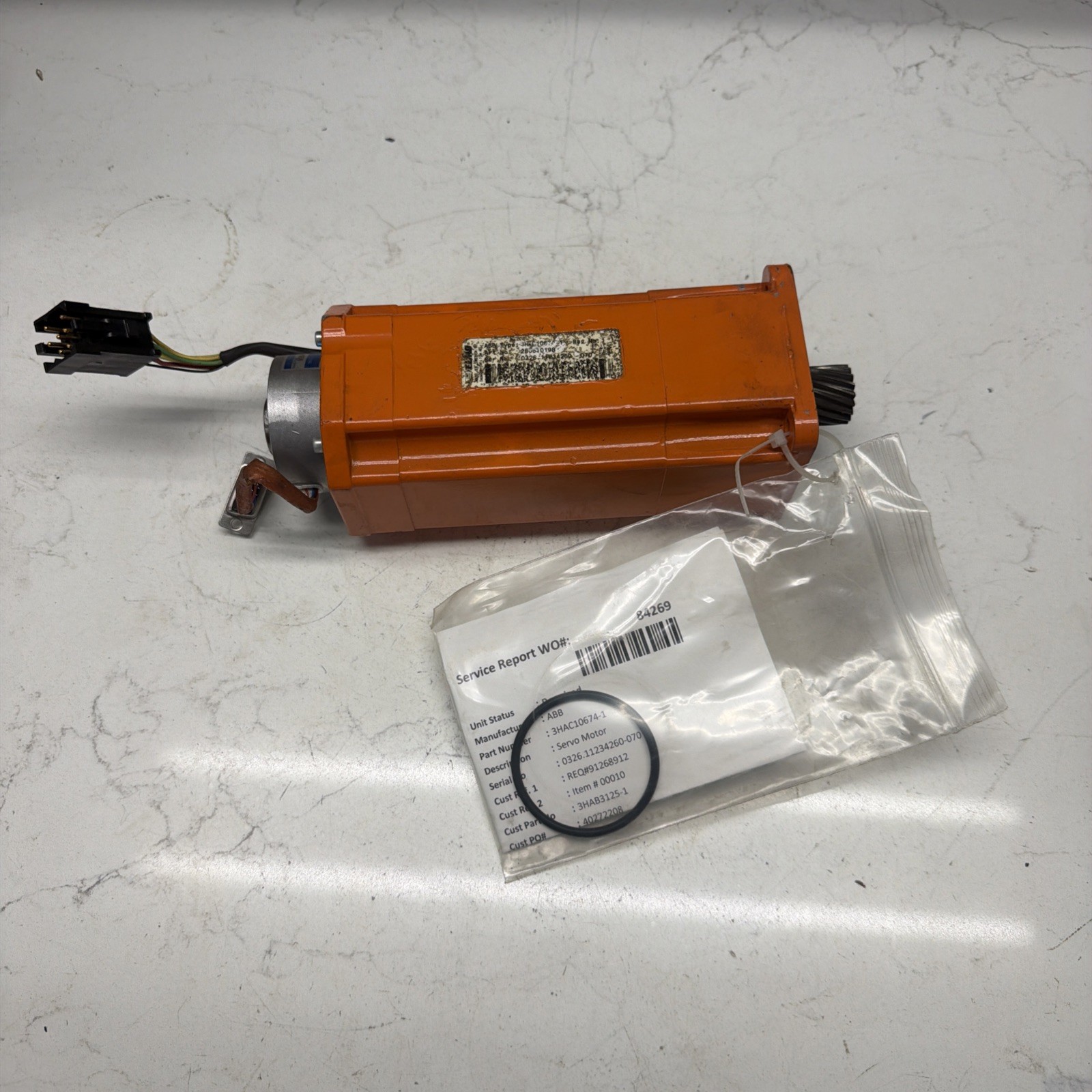 (REFURBISHED) ABB 3HAC10674-1 Servo Motor 3HAC106741 W/ Gear Head (REFURBISHED) ABB 3HAC10674-1 Servo Motor 3HAC106741 W/ Gear Head
