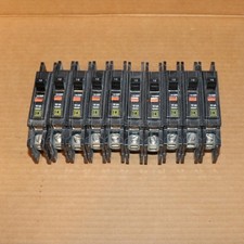 One Lot of 10 New Take Out Square D QOU110 1 Pole 10 Amp Feed Thru Breakers picture