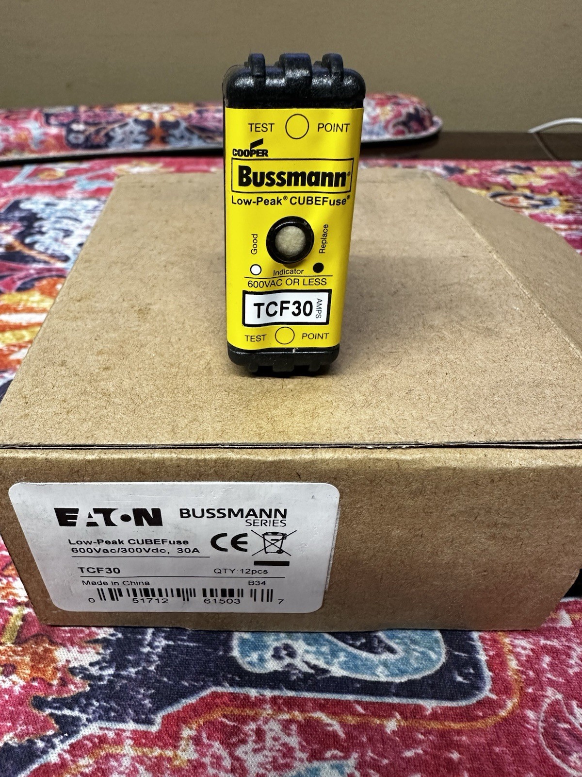 Eaton Bussman TCF30 Cubefuse 30 Amp (1pc) Eaton Bussman TCF30 Cubefuse 30 Amp (1pc)