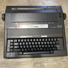 Brother AX-22 Black Electronic Typewriter Portable Made in USA tested works picture