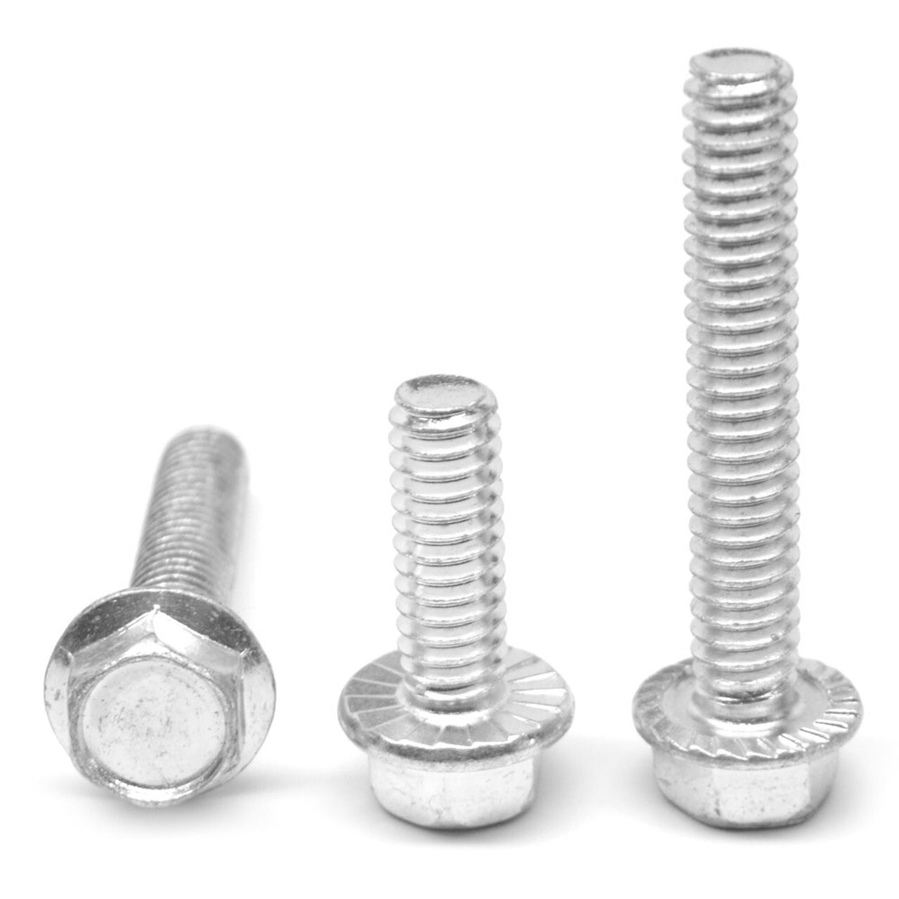 5/16-18 X 1 Grade 5 Hex Head Serrated Flange Bolt Zinc Plated Coarse Thread