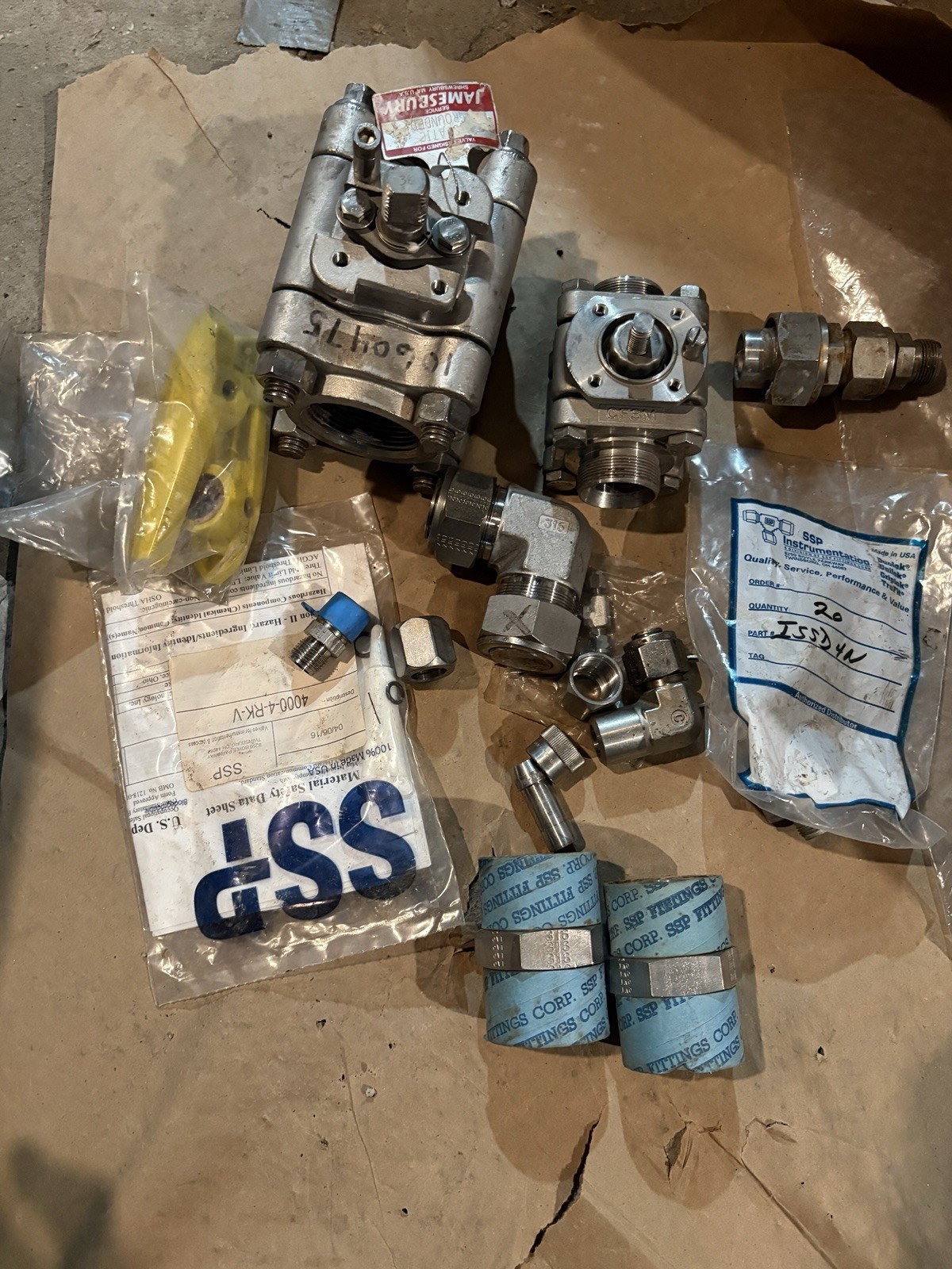 Swagelok Whitey SSP Stainless Steel Valve Fitting Mixed Lot Some NOS