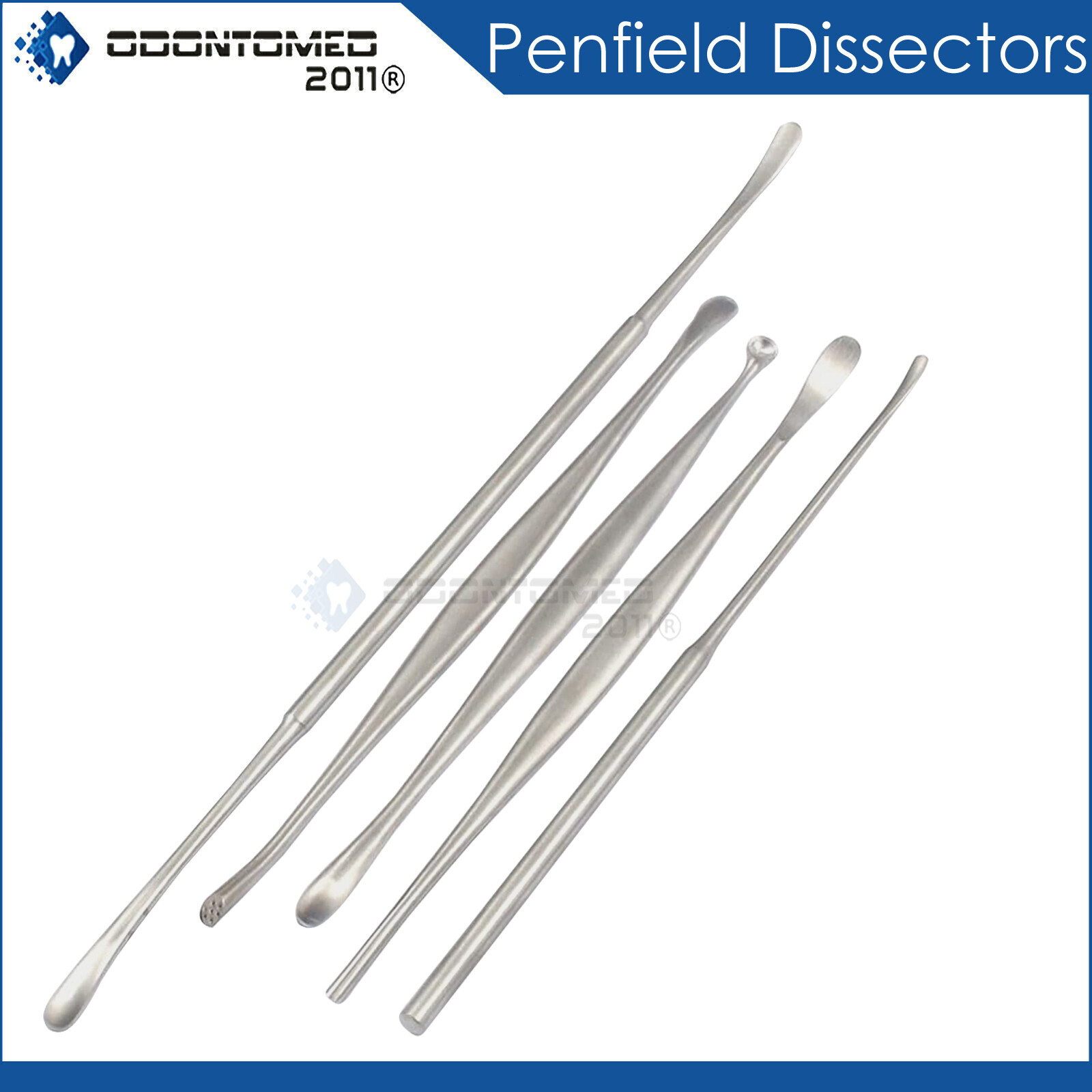 Penfield Dissectors No. 1, 2, 3, 4, 5 Neurosurgery Spine Instruments Set of 5