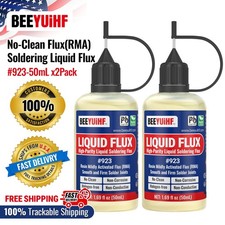 100ml/3.38oz BEEYUIHF 923 No Clean Liquid Solder Flux Dropper NEEDLE TIP BOTTLES picture