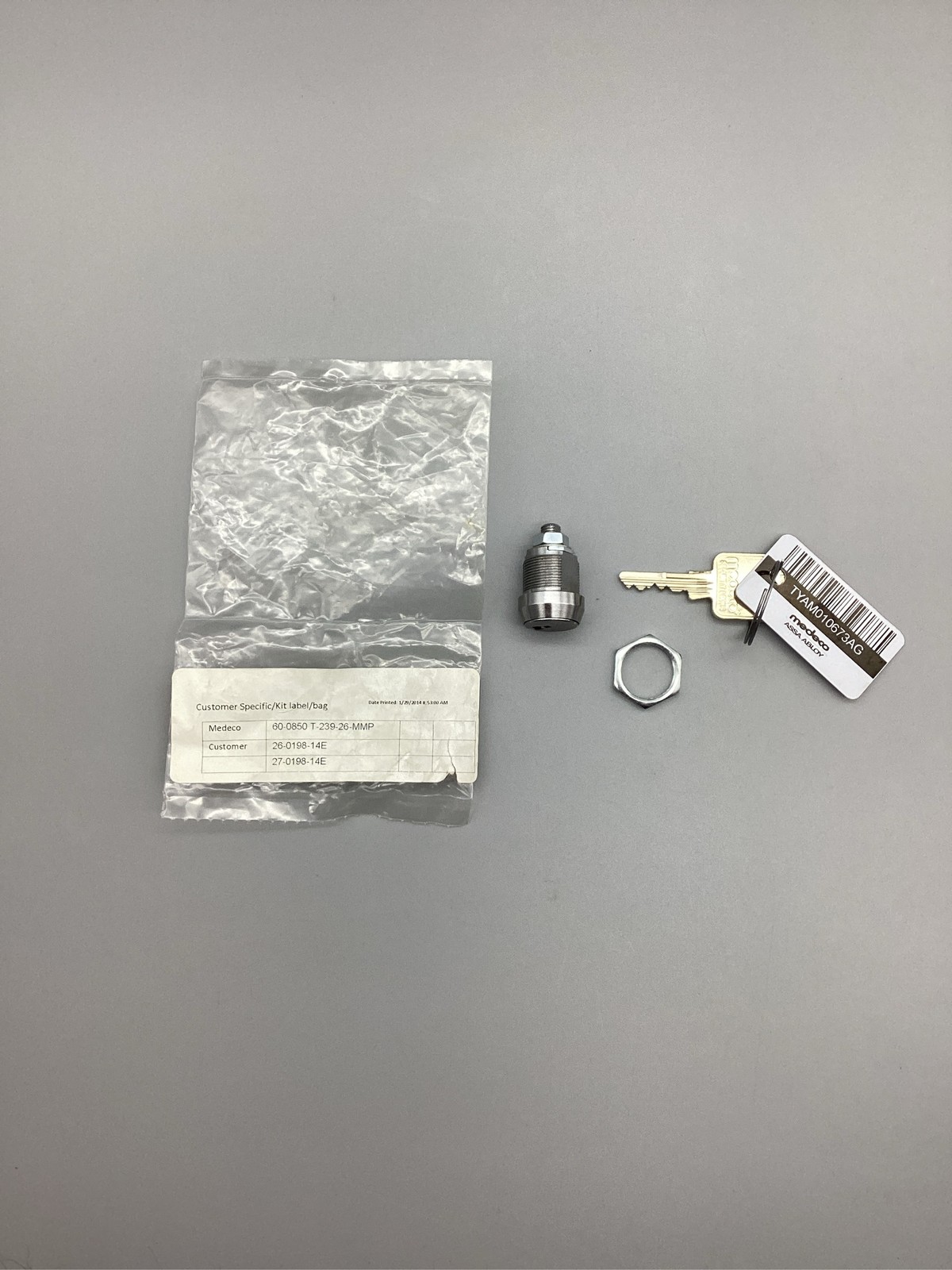 Medeco High Security Cam Lock with Key Assa Abloy