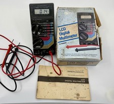Radio Shack Micronta LCD Digital Multimeter Model 22-185A - With New Batteries picture