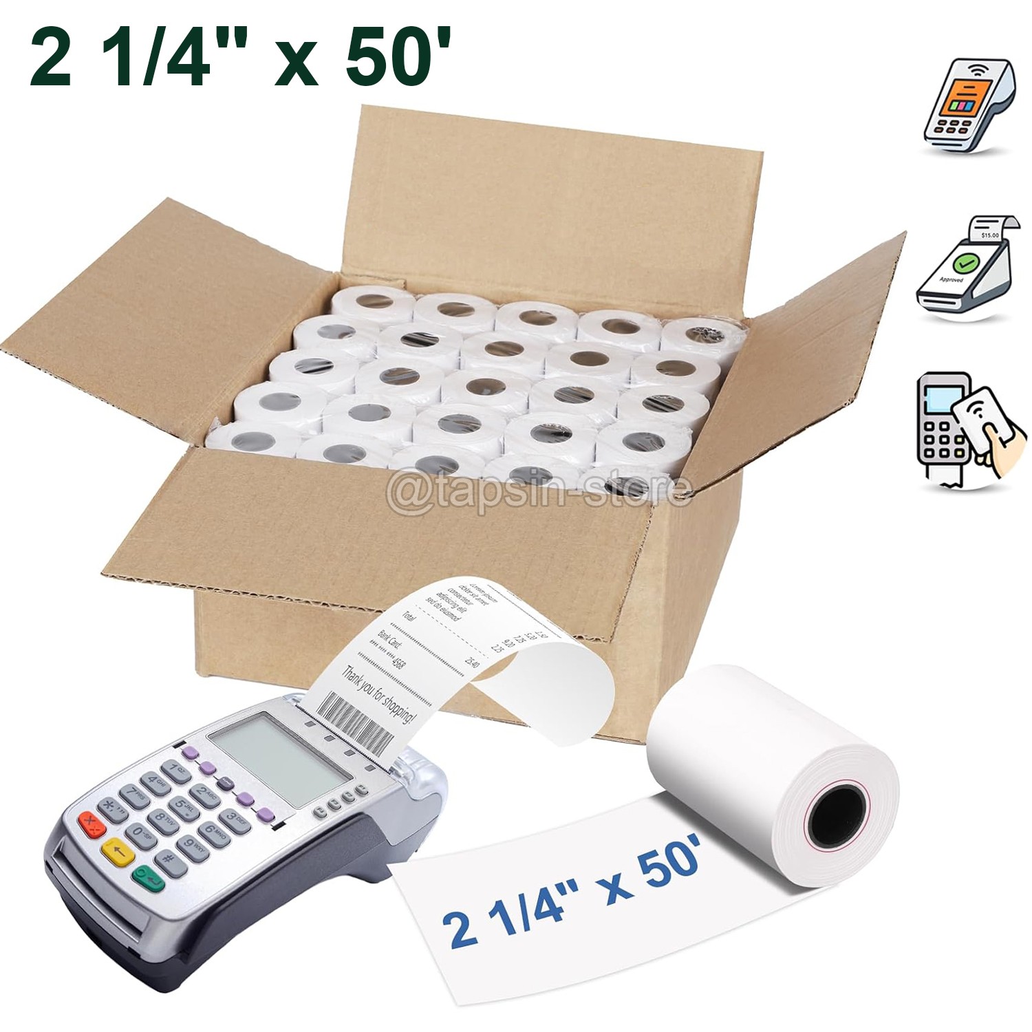 50-200 Rolls 2-1/4\