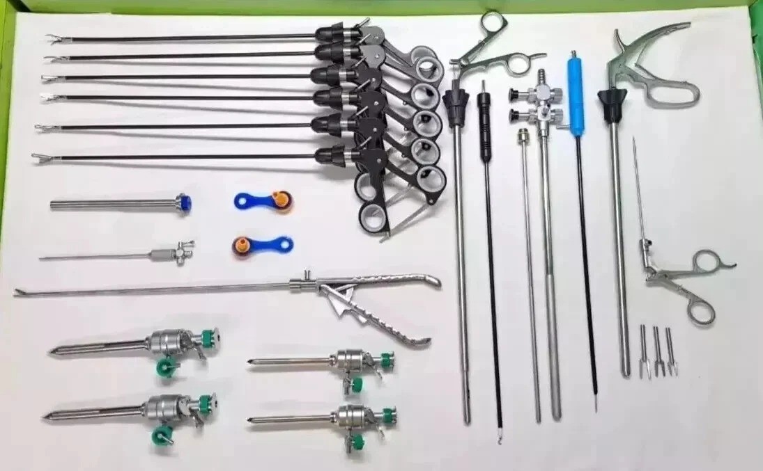 Laparoscopic Surgery Instruments Set SS High Quality Reusable Instruments 21 Pcs Laparoscopic Surgery Instruments Set SS High Quality Reusable Instruments 21 Pcs