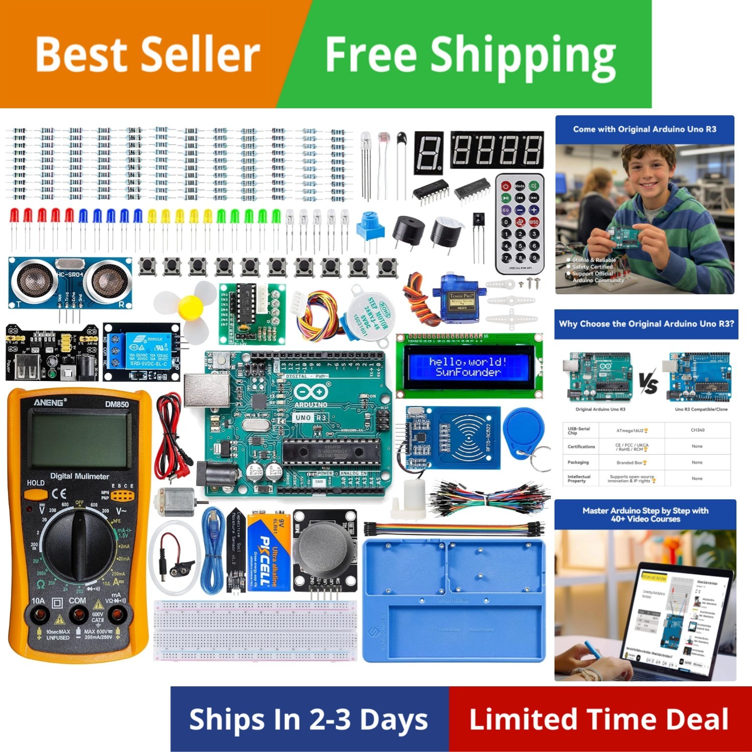 Inventor Lab Starter Kit with Arduino Uno R3 REV3 Inventor Lab Starter Kit with Arduino Uno R3 REV3