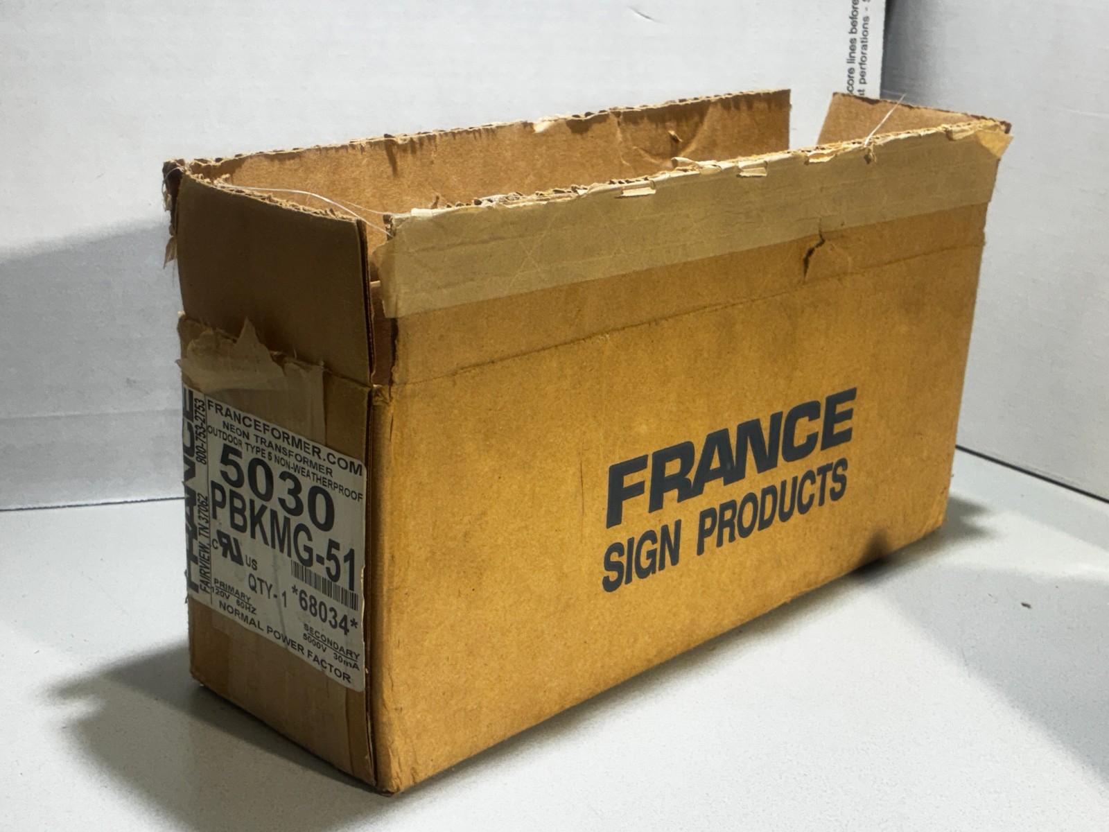 NEW France 5030 PBKMG-51  Neon Transformer 120V -5000V 30mA OUTDOOR TYPE 5