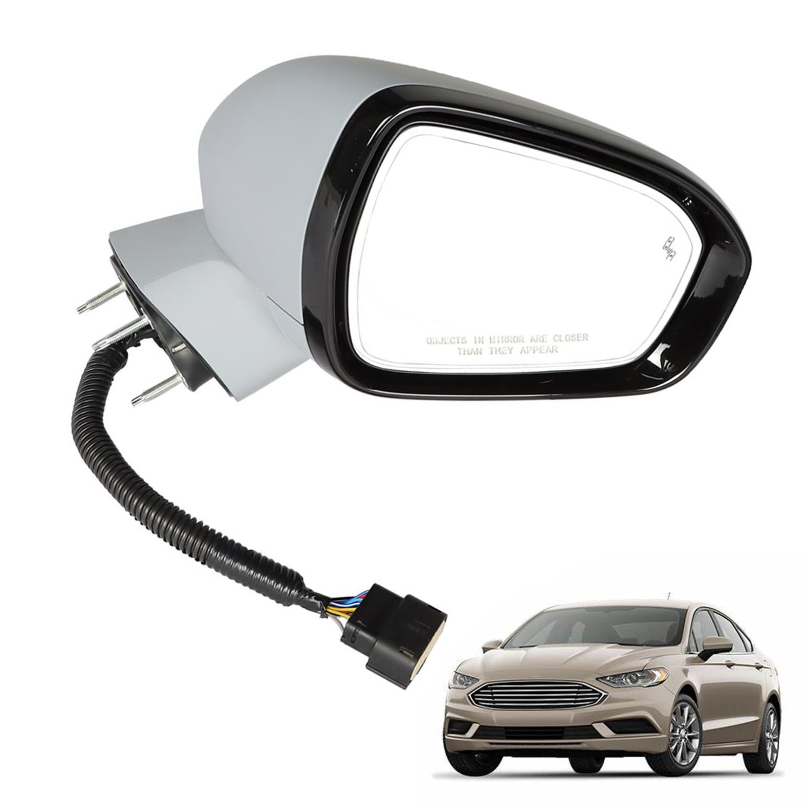 RH Passenger Side Exterior Mirror Right Hand for Fusion 2015 2016 2017 FO1321544