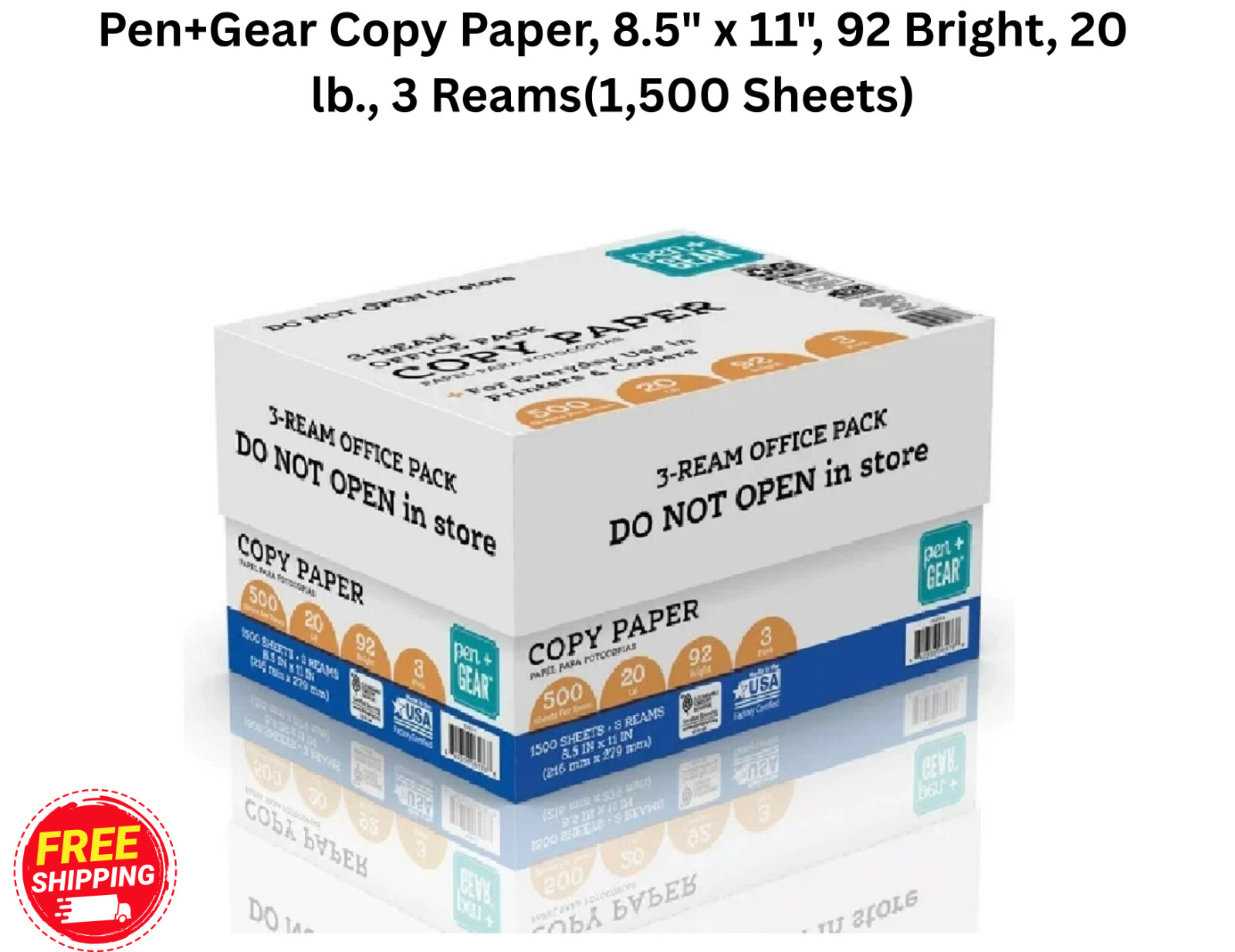 Pen+Gear Copy Paper, 8.5 Pen+Gear Copy Paper, 8.5