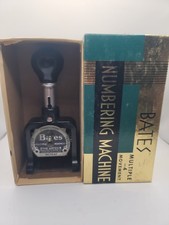 Bates Vintage Numbering Machine 6 Wheels Stamp, Made in USA With Original Box picture