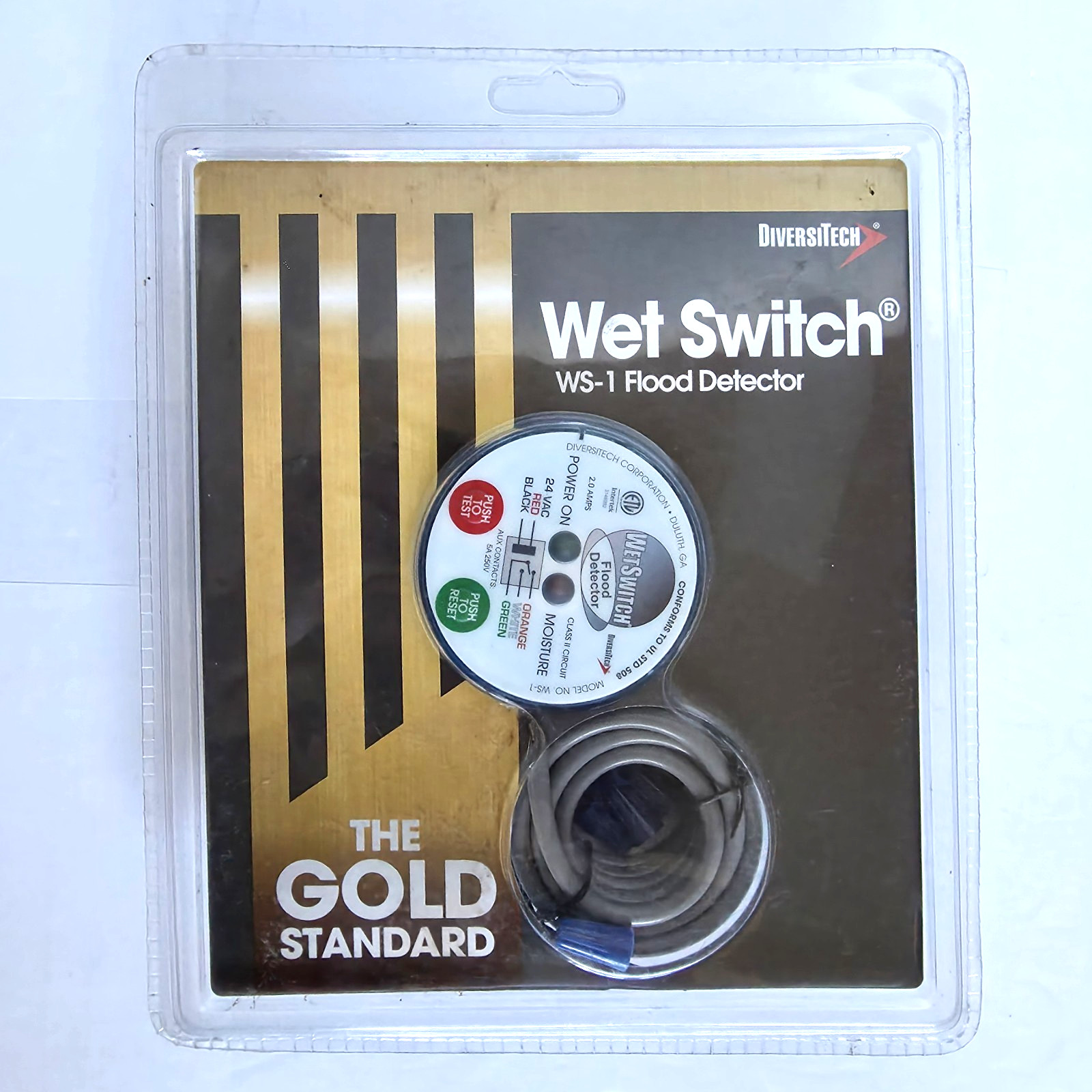 DiversiTech Asurity Wet Switch Flood Water Detector WS-1 ( New Sealed )