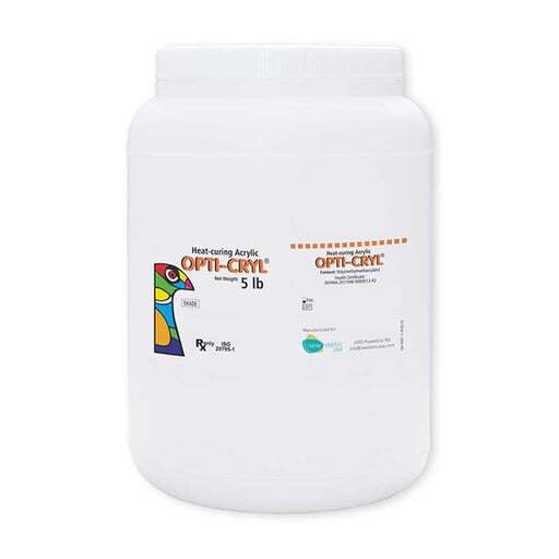 New Stetic Opti-Cryl Heat Cure Denture Acrylic Powder, Original Shade, 5 lb