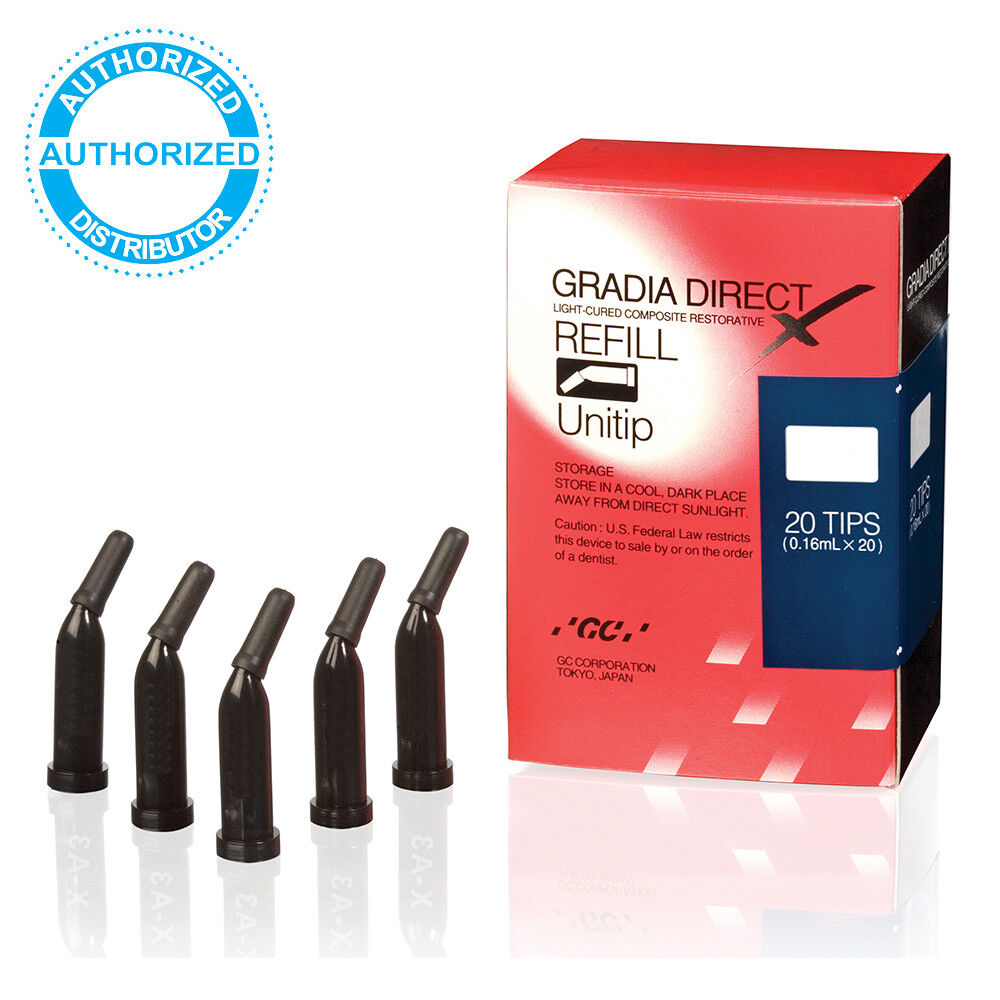 GC GRADIA DIRECT X Light-Cured Composite Resin Unitip 0.16mL Different Shades