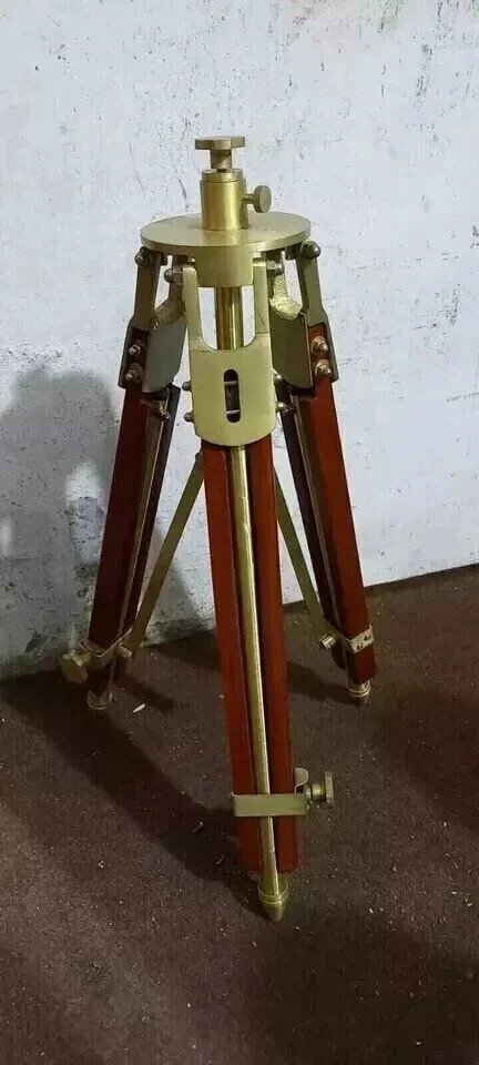 Tripod Vintage Theater Stage Industrial Nautical Tripod Stand