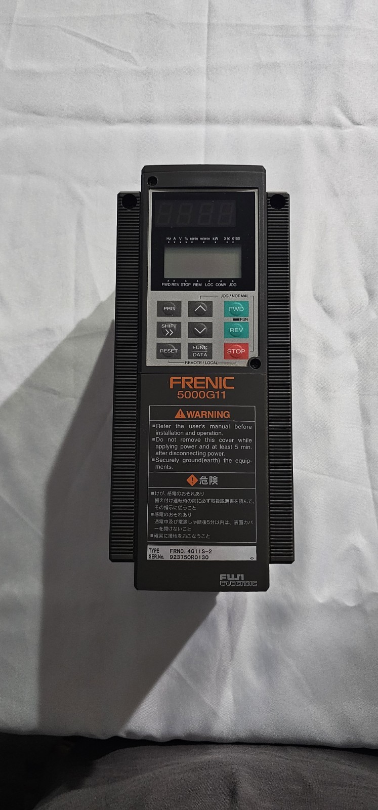 Fuji Electric FRNO.4G11S-2 FRENIC 5000G11 200-230V 3-Phase VFD 1.1kVA