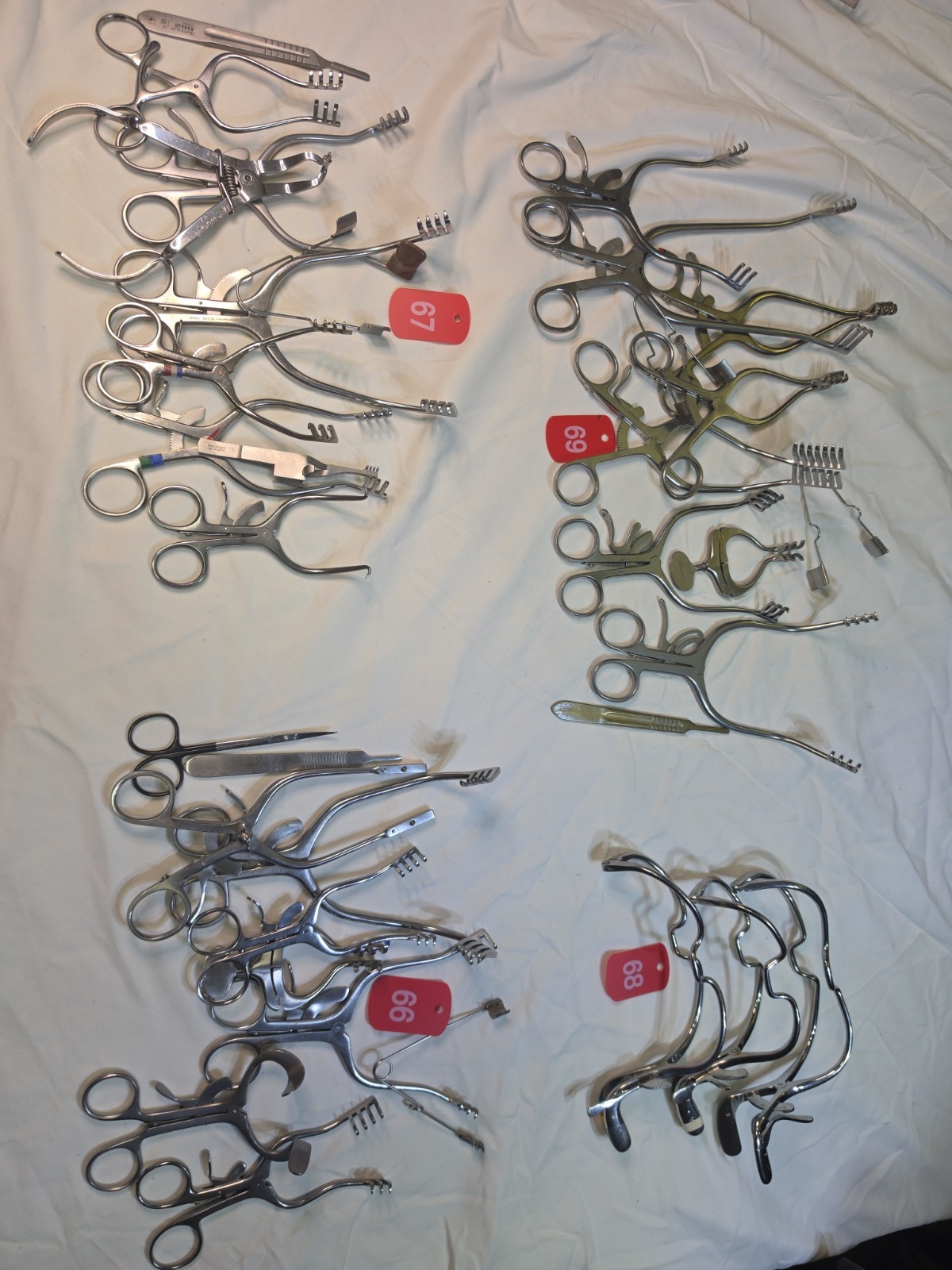 Choice: Lot Of Mixed Surgical Medical Instruments Retractors Sklar Codman Others