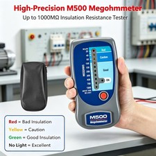 M500 Megohmmeter, Insulation Compatible with Supco M500 Megohmmeter w/ Case New picture