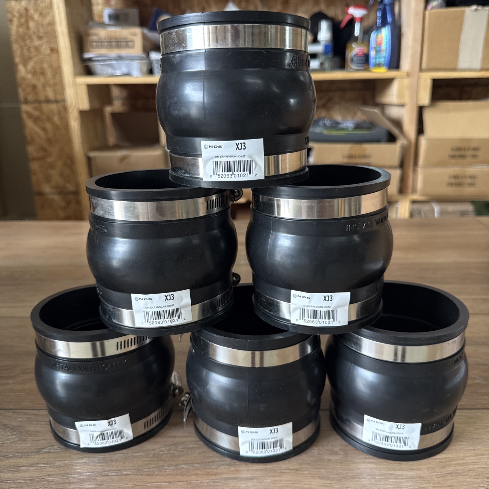XJ3 Flexible Coupling 3in Expansion Joint X NDS - Lot of 6 XJ3 Flexible Coupling 3in Expansion Joint X NDS - Lot of 6