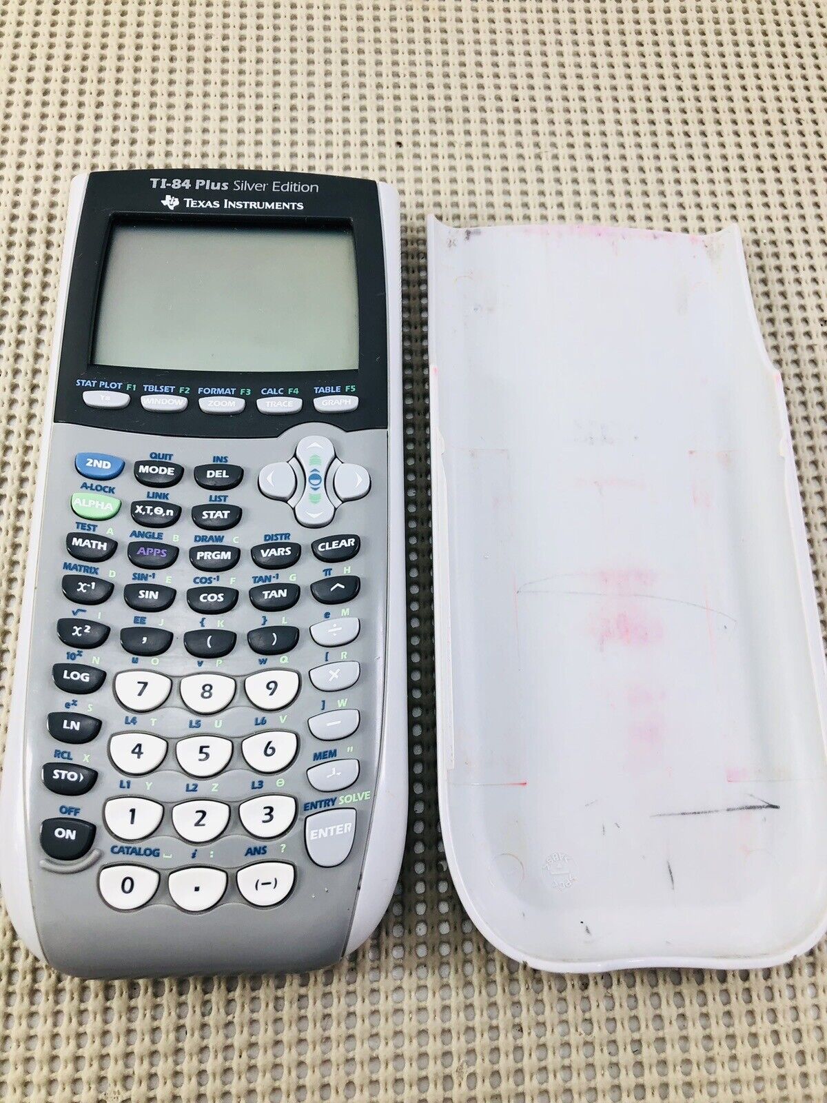Texas Instruments - TI-84 Plus Silver Edition Graphing Calculator - With Case
