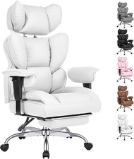 Big and Tall Executive Ergonomic Chair w/Footrest,High Back,Adjustable Armrests picture