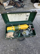 Vtg MSA Air Cub And 02 Cub Bottle Supplied Air Respirator Bottle Regulator Case picture