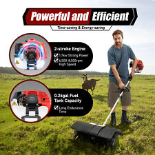 52cc Gas Power Broom  Sweeper Hand Held Cleaning Driveway 600mm Wide picture