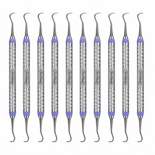 Hu-Friedy 10x SH5/339E2 Double End Dental H5/33 Sickle Scaler #9 EverEdge Handle picture